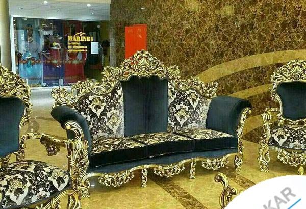مبل استیل خفاشی مصری مدل زنگوله با چوب مرغوب