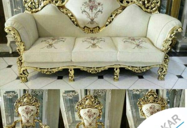 مبل استیل خفاشی مصری مدل زنگوله با چوب مرغوب