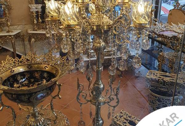 آباژور کنار سالنی برنزی