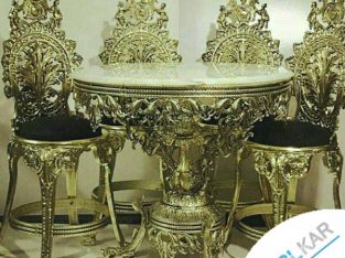 میزناهارخوری برنزبرنجی