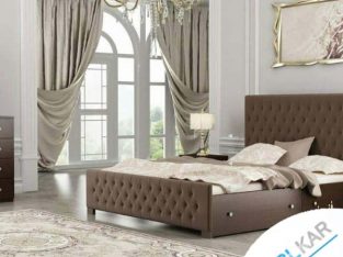تخت خواب زیبای تمام چوب