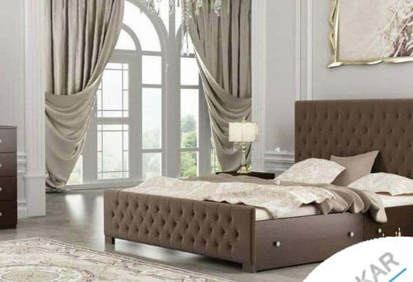 تخت خواب زیبای تمام چوب
