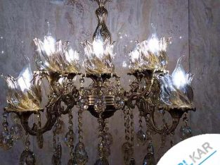لوستر دوگل ۸شاخه ۱۲شعله