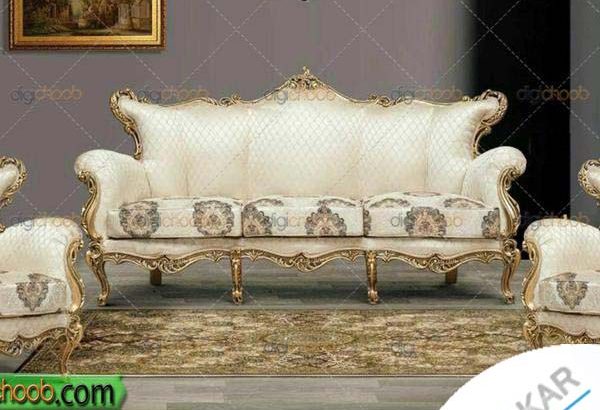 مبل کلاسیک ۷ نفره چوب راش