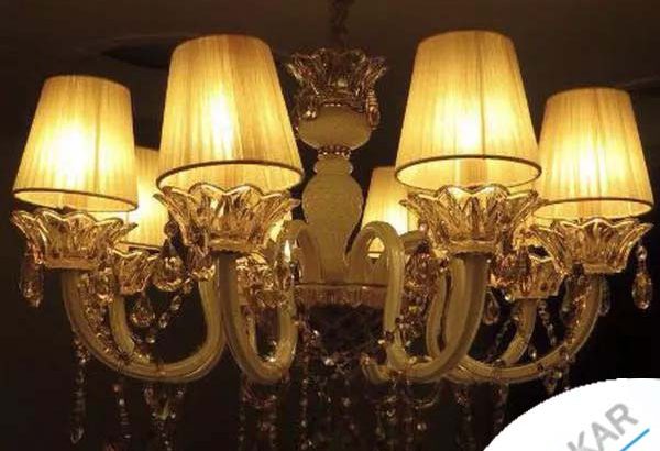 لوستر کریستال اکبند صدفی