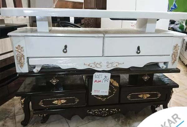 میز TV چوبی متحرک چند تکه
