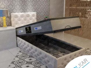 تخت یکنفره چستر جکدار