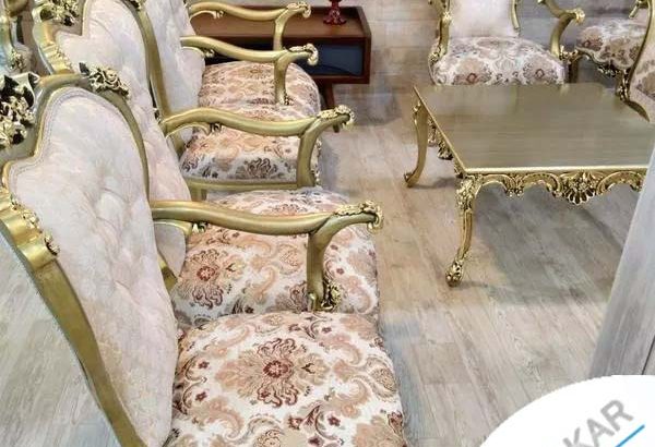 مبلمان استیل ورق طلا