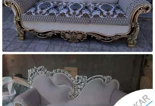 مبل راحتی اشکی کلاف بزرگ