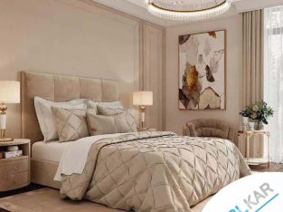 تختخواب زیبای کرم و نخود