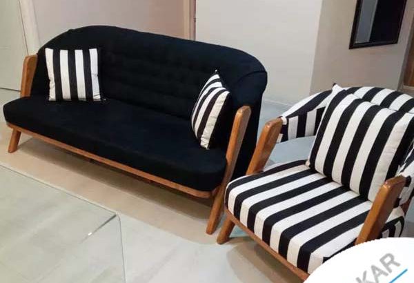 مبل راحتی چوب روسی