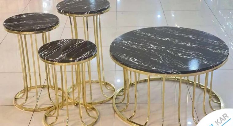 میز عسلی و جلو مبلی فلزی